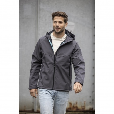 Logotrade mainoslahja tuotekuva: Coltan-softshell-takki miehille, GRS-kierrätetty