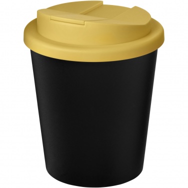 Logo trade liikelahja mainoslahja tuotekuva: Americano® Espresso Eco 250 ml kahvimuki kierrätetystä materiaalista. Läikkymätön kansi.