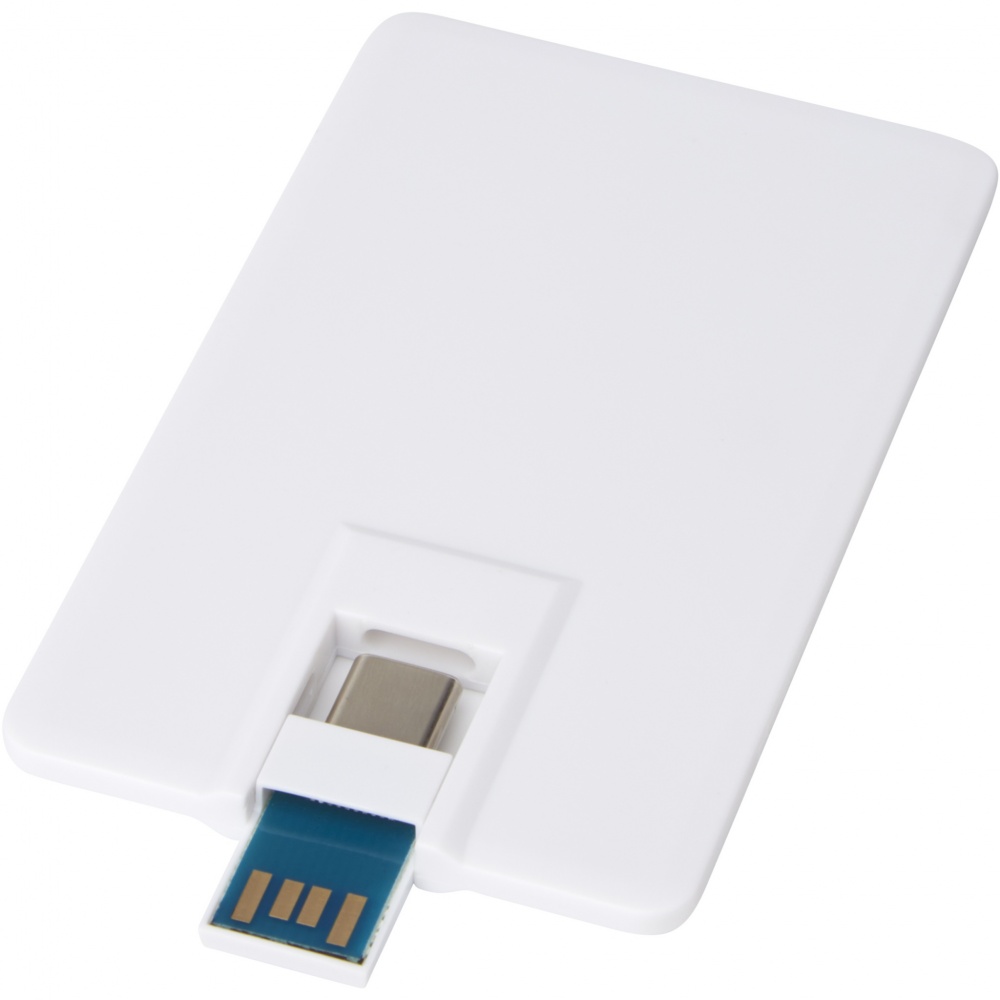 Logotrade mainostuotet kuva: Duo Slim 32 Gt USB-asema, Type-C ja USB-A 3.0