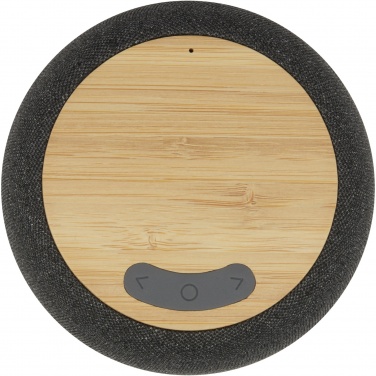Logo trade liikelahjat mainoslahjat kuva: Ecofiber bambusta ja RPET-muovista valmistettu Bluetooth® -kaiutin ja langaton latausalusta