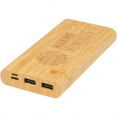 Logotrade liikelahja mainoslahja kuva: Tulda-varavirtalähde, 10,000 mAh, bambua