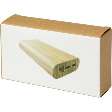Logotrade liikelahja tuotekuva: Tulda-varavirtalähde, 20,000 mAh, bambua