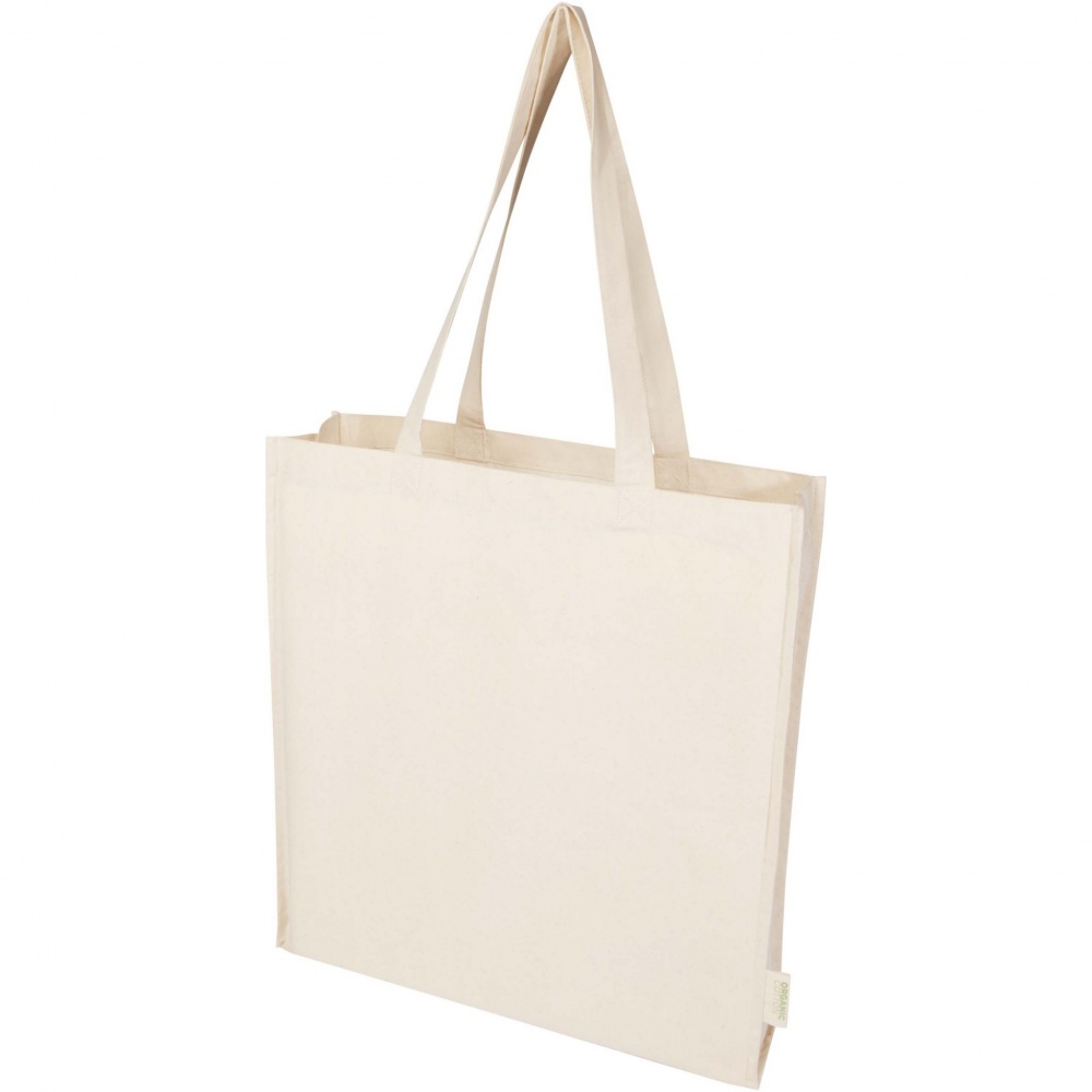Logo trade mainoslahjat ja liikelahjat kuva: Orissa 180 g/m² organic full gusset tote bag 14L