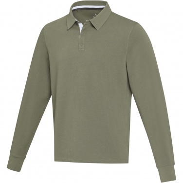 Logo trade liikelahja kuva: Clyde unisex organic rugby polo sweatshirt
