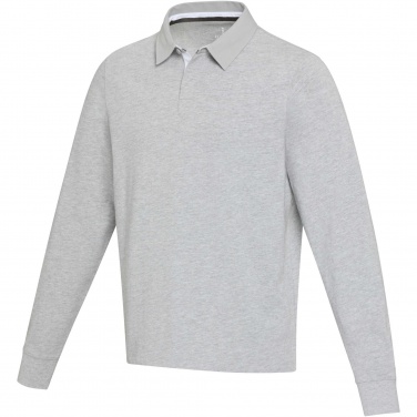 Logo trade liikelahja kuva: Clyde unisex organic rugby polo sweatshirt