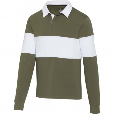 Logo trade liikelahja mainoslahja tuotekuva: Clyde unisex organic rugby polo sweatshirt