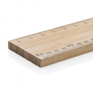 Logo trade mainoslahja kuva: Timberson ekstrapaksu 30cm kaksipuolinen bambuviivain