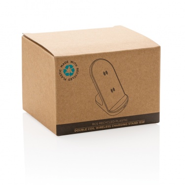 Logotrade mainostuotet kuva: RCS muovinen tuplakelainen langattoman latauksen alusta 15W