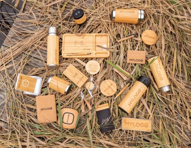 Logo trade liikelahjat tuotekuva: Bamboo 4000 mAh:n langaton 5W varavirtalähde