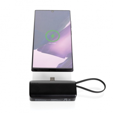 Logo trade mainoslahja kuva: Powerlink RCS 3000mAh virtapankki USB-C:llä muovista