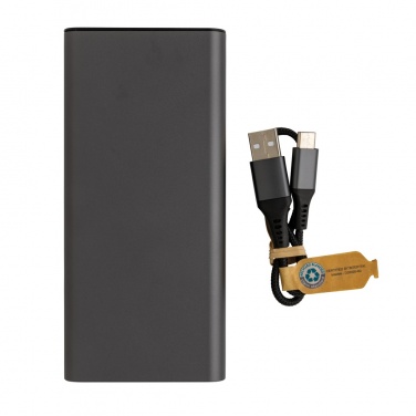 Logo trade mainoslahja ja liikelahja tuotekuva: Terra RCS alumiininen 20w 20000mAh varavirtalähde