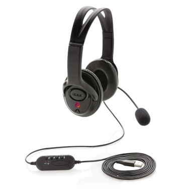 Logotrade mainoslahja tuotekuva: Työheadset johdolla