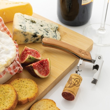 Logo trade mainoslahja ja liikelahja tuotekuva: Puinen korkkiruuvi