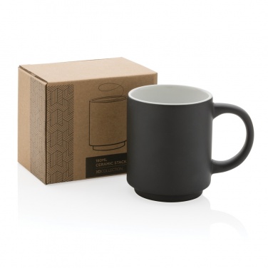 Logo trade mainoslahja ja liikelahja tuotekuva: Keraaminen pinottava muki 180ml