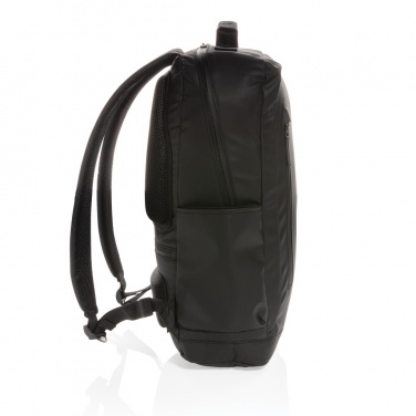 Logotrade mainoslahjat ja liikelahjat tuotekuva: Musta PVC-vapaa 15,6"" Fashion-laptopreppu