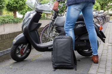 Logotrade mainoslahja tuotekuva: Musta PVC-vapaa 15,6"" Fashion-laptopreppu