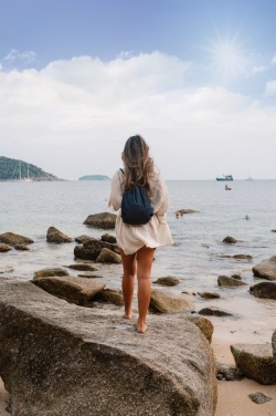 Logotrade liikelahjat kuva: Impact AWARE™ kiristysnauhareppu kierrätetystä denimistä