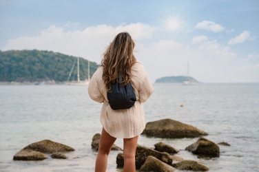 Logotrade liikelahja mainoslahja kuva: Impact AWARE™ kiristysnauhareppu kierrätetystä denimistä