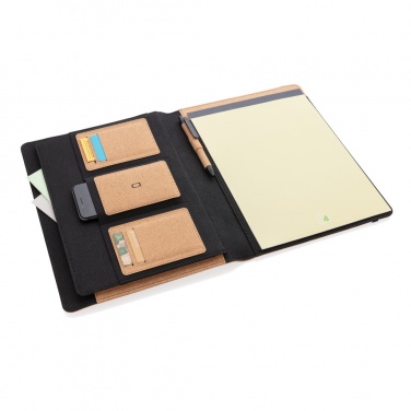 Logotrade liikelahjat kuva: Deluxe korkki portfolio A4 kynällä