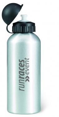 Logotrade liikelahja tuotekuva: Yksiseinäinen 600 ml alumiinipullo mukautettavalla painatuksella
