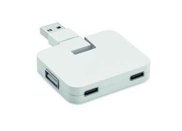 Logotrade mainoslahja tuotekuva: 4-porttinen USB-keskitin
