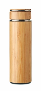 Logotrade mainoslahjat kuva: Bambu termospullo 400 ml TAMPERE