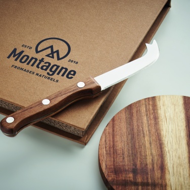 Logo trade liikelahja kuva: Juustolautanen akaasiapuuta Dresden