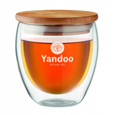 Logo trade mainoslahja kuva: Bambu borosilikaattilasi 250ml Hamburg