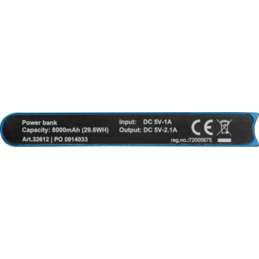 Logotrade liikelahjat kuva: Virtapankki 8 000 mAh WOLFSBERG