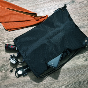 Logo trade mainoslahja ja liikelahja tuotekuva: Kiristysnyörilaukku NUNAVUT Schwarzwolf