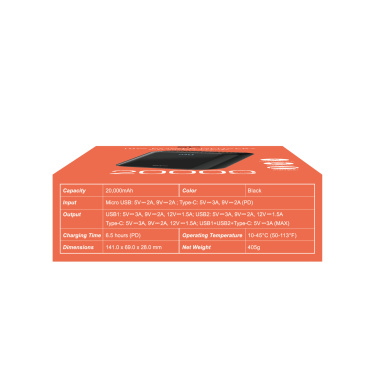 Logotrade mainoslahja tuotekuva: Virtapankki Silicon Power QS28 20000 mAh