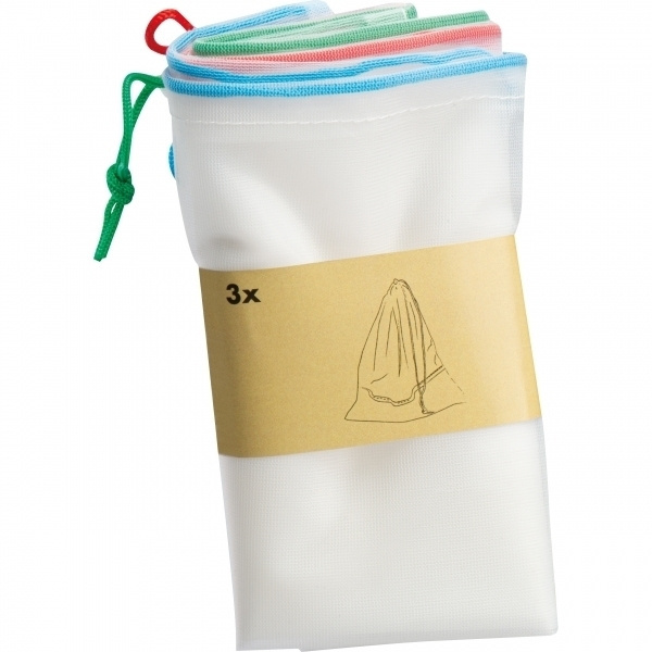 Logotrade liikelahja tuotekuva: Tuore verkko, 3 kpl MIAMI