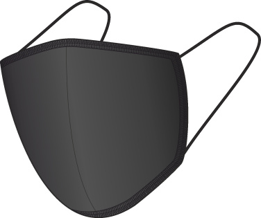 Logotrade mainoslahja ja liikelahja kuva: BLACK-BLACK puuvillamaski 140116500