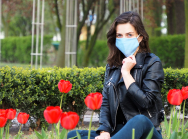 Logo trade mainostuote kuva: VENUS PRO puuvillamaski HEPA-suodatintaskulla 1378165