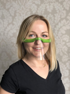 Logo trade mainostuotet tuotekuva: KALIPSO kasvosuoja - läpinäkyvä maski suulle ja nenälle 1447162