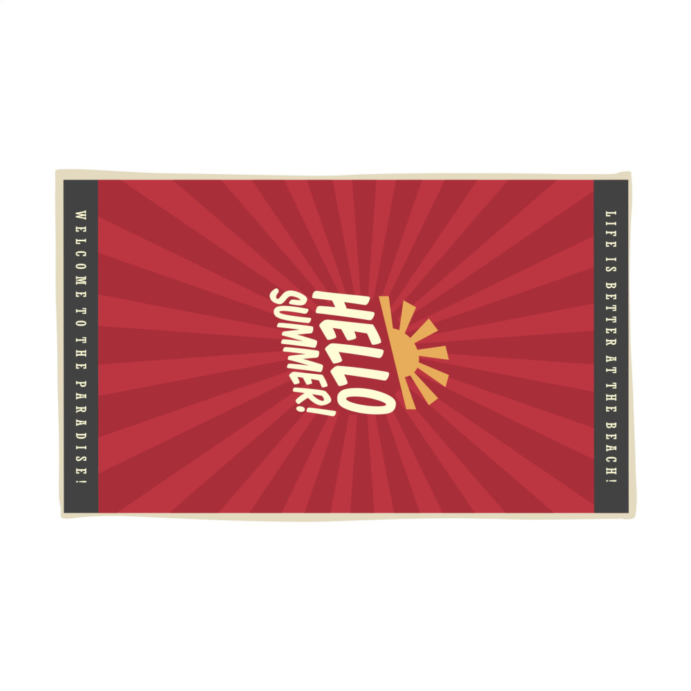 Logotrade mainoslahja tuotekuva: Painettu rantapyyhe 300 g/m² 100x180