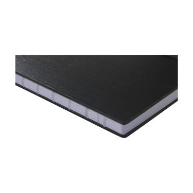 Logo trade liikelahjat mainoslahjat kuva: Bamboo Journal Naked Spine Paper Notebook Musta A5