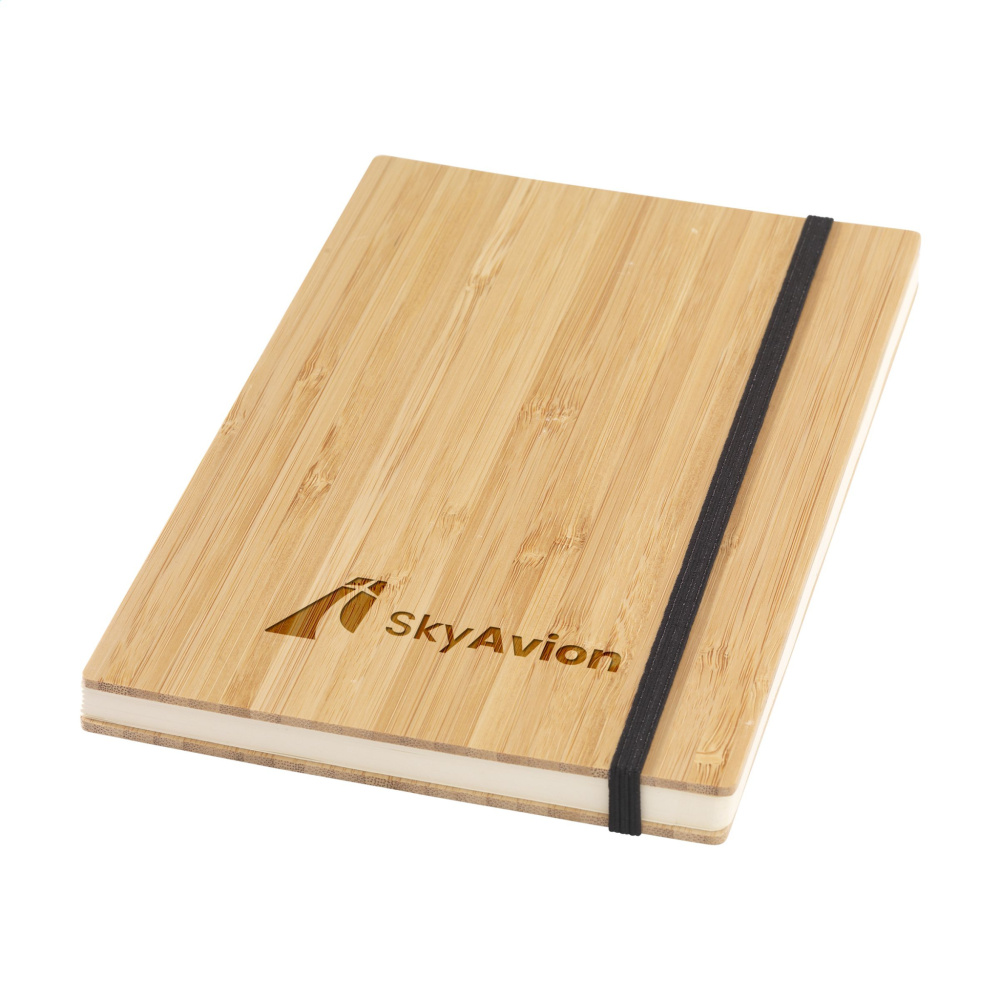 Logotrade liikelahjat mainoslahjat tuotekuva: Bamboo Journal Naked Spine Paper Notebook A5