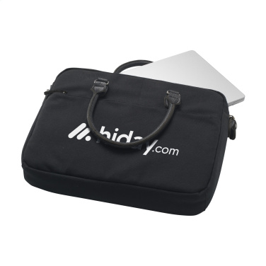 Logotrade mainoslahjat ja liikelahjat tuotekuva: Denver Recycled Canvas 15,6 tuuman kannettavan tietokoneen laukku