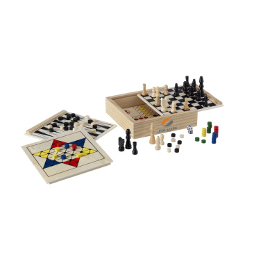 Logo trade liikelahja mainoslahja tuotekuva: WoodGame 5-in-1 -pelisetti