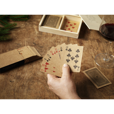 Logo trade mainostuotet tuotekuva: Kierrätetyt pelikortit Double X-Mas
