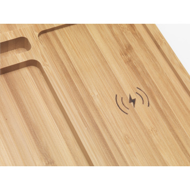 Logo trade liikelahjat mainoslahjat kuva: Bamboo Organizer laturi
