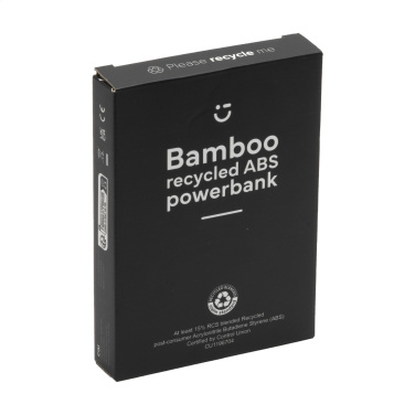Logo trade liikelahja mainoslahja tuotekuva: Boru Bamboo RCS kierrätetty ABS Powerbank langaton laturi