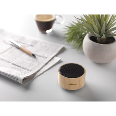 Logotrade mainostuote tuotekuva: Langaton Wave Bamboo -kaiutin