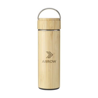 Logo trade mainoslahjat tuotekuva: Nikko 330 ml bambu termopullo/termokuppi