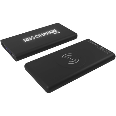 Logotrade liikelahja tuotekuva: SCX.design P40 10 000 mAh:n valaistuva langaton varavirtalähde