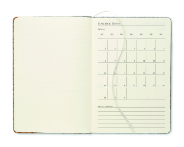 Logotrade liikelahjat mainoslahjat tuotekuva: A5 RPET korkkimuistikirja