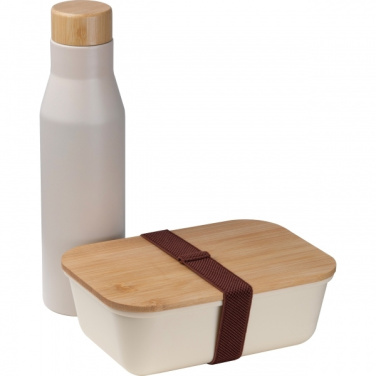 Logo trade mainostuote kuva: Setti Lunchbox ruostumattomasta teräspullolla Toronto