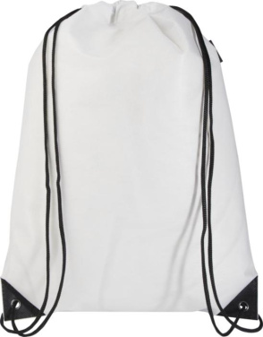 Logotrade mainoslahja tuotekuva: Evergreen GRS-kierrätetty nyörisulkimellinen kuitukangaskassi 5 l