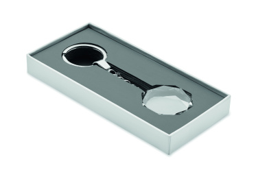 Logo trade mainoslahjat ja liikelahjat kuva: Pyöreä lasiavaimenperä